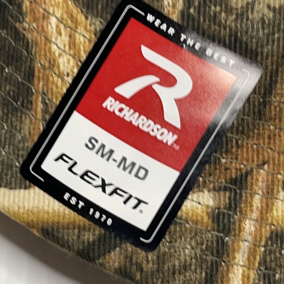 Richardson Men’s Camo Baseball Cap SM-MD Flexfit - Picture 2 of 8